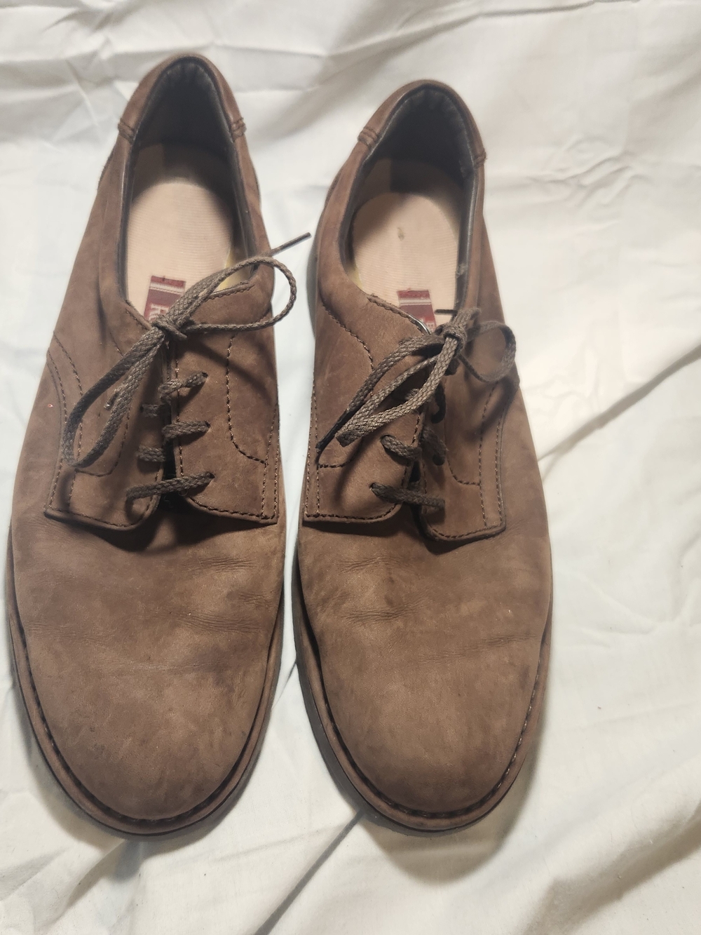Rockport Men's Taupe Brown Lace-Up Oxfords 10